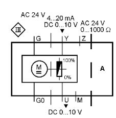 Схема подключения привода Siemens SAS61.03