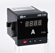 50316DEK: Амперметр цифровой 96x96мм однофазный, вход 5А, LED-дисплей АМ-96D