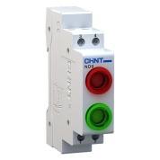 594133: Индикатор ND9-2/gg зеленый+зеленый, AC/DC230В (LED) (R) (CHINT)