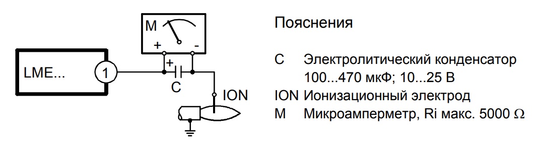 Измерение тока на автомате LME21.330C2 