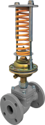 Регулятор давления прямого действия нормально закрытый "до себя" УРРД-НЗ-РД чугунный фланцевый Ду15 Ру16 kvy 0,25 150°C диапазон настройки 0,3 - 1,2 Мпа  Энерготехномаш