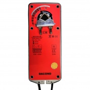 DAC-LF24-10SM: Привод воздушной заслонки Dacond, 10 Н*м, 0-10В,  2 концевых выключателя, 24В, с возвратной пружиной