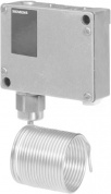 QAF81.3: Термостат защиты от заморозки Siemens, 3 м,  -5…+15 C, автоматический сброс, перекидной контакт