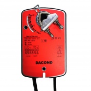 DAC-LF24-05SM: Привод воздушной заслонки Dacond, 5 Н*м, 0-10В,  2 концевых выключателя, 24В, с возвратной пружиной