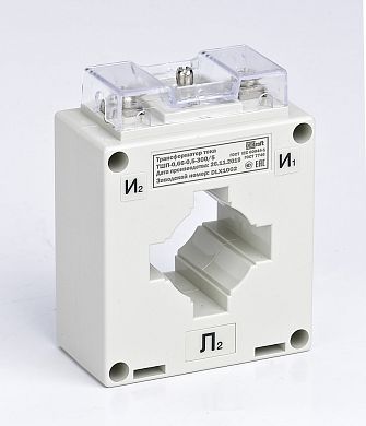 50111DEK: Трансформатор тока ТШП-0,66 0,5S 500/5 5ВА, диаметр 60мм