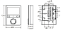 RDG160T: Комнатный термостат Siemens накладного монтажа с расписанием для водяного теплого пола, AC 24 В