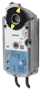 GMA326.1E: Привод воздушной заслонки Siemens, с пружиной, 7 Н*м, 1,5 кв.м. AC 230 В