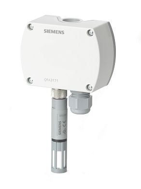 Датчик влажности Siemens QFA4160: 0...10 В, IP65/IP40